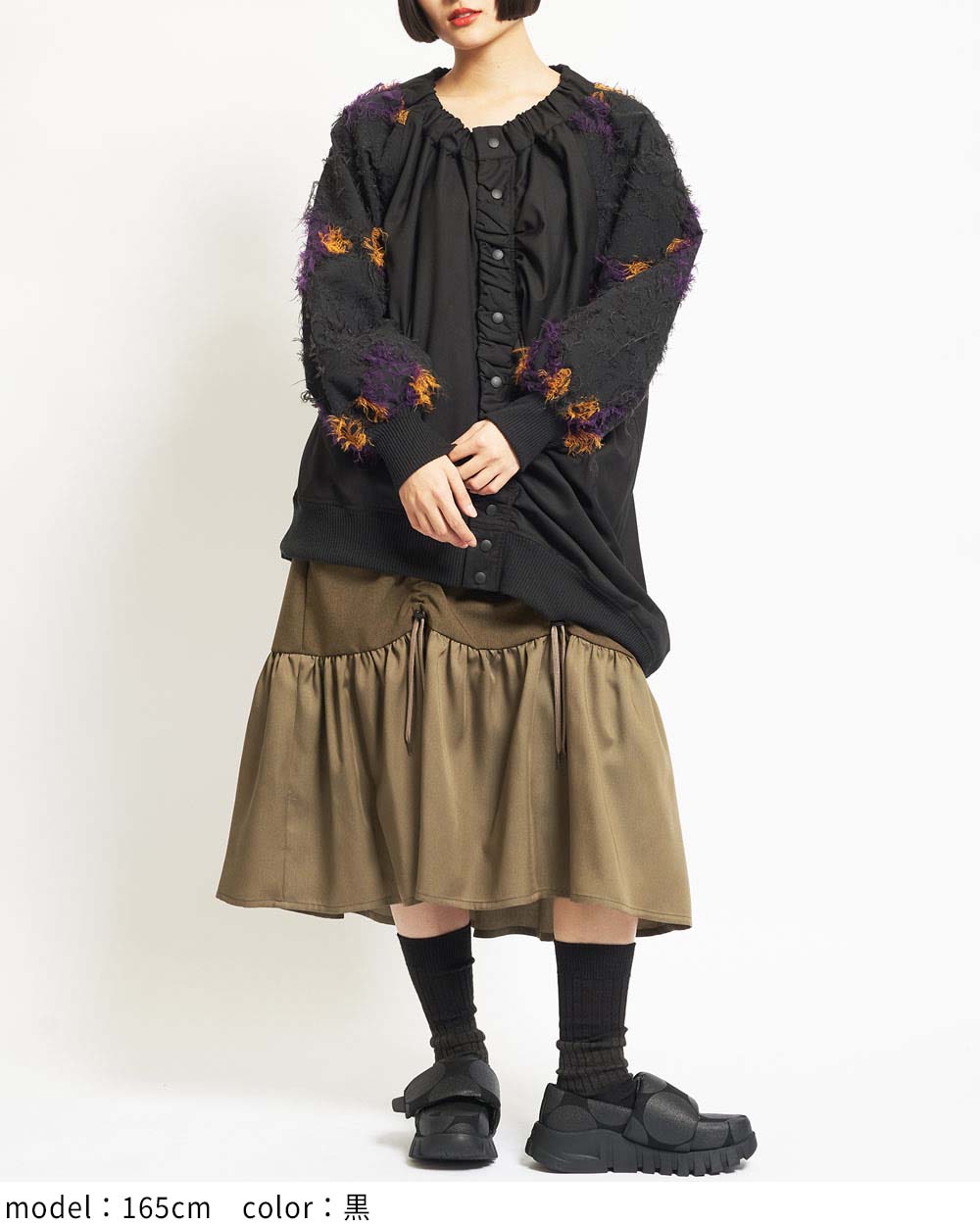 ダマスクギャザーブルゾン