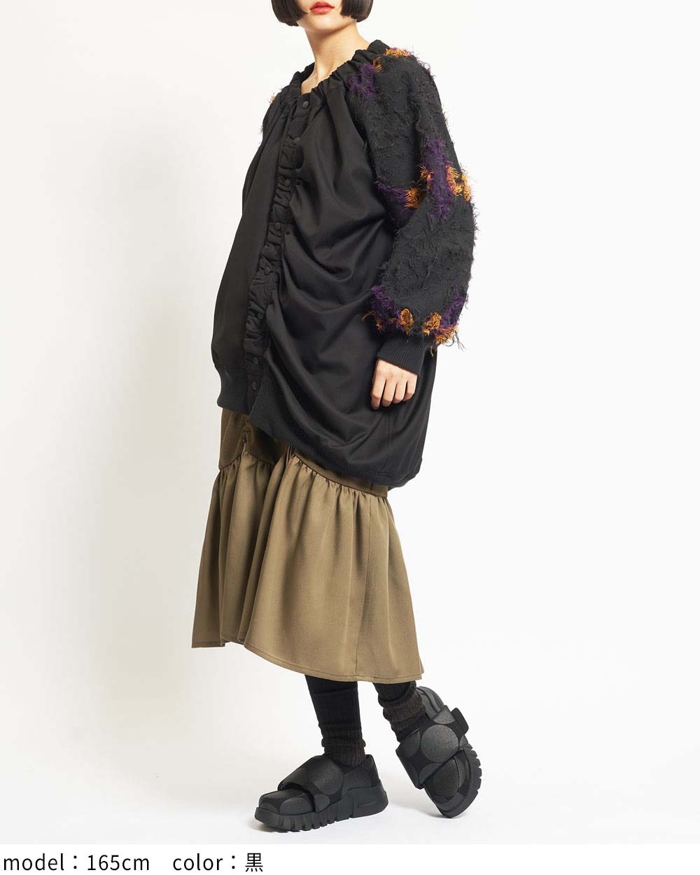 ダマスクギャザーブルゾン