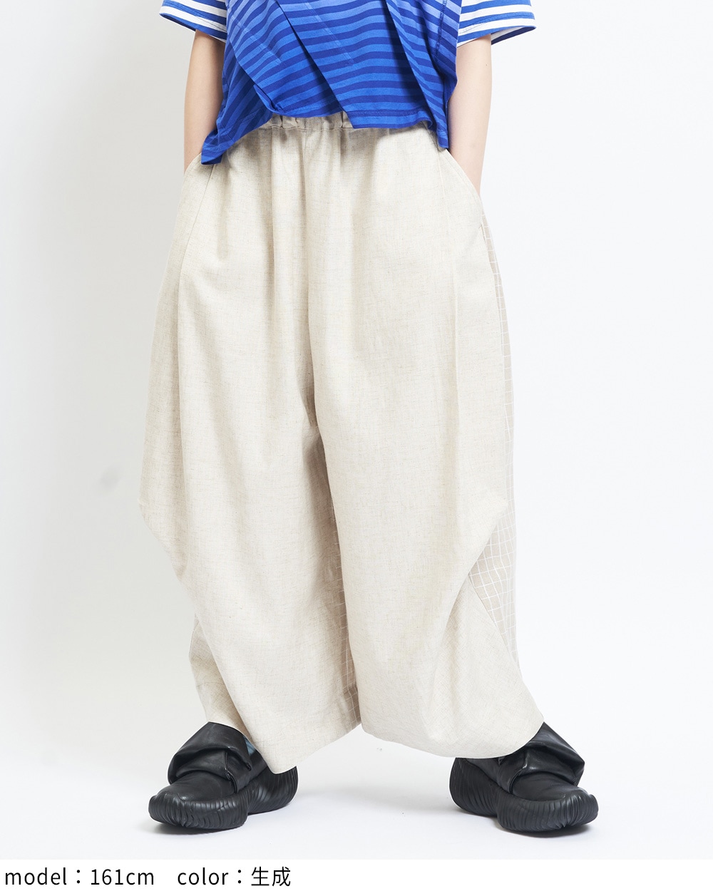 ビッグタックリネンパンツ