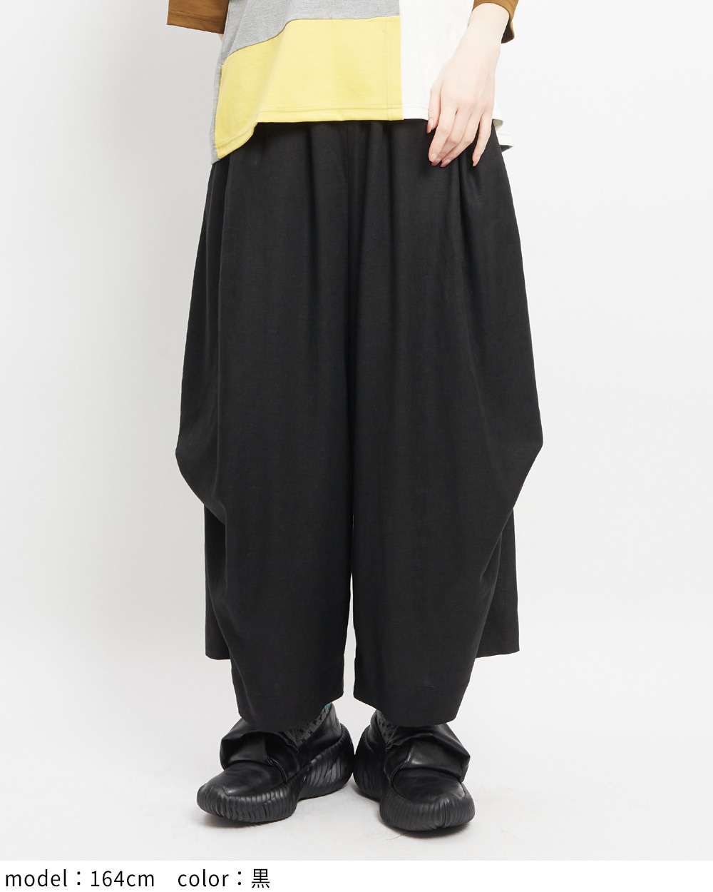 ビッグタックリネンパンツ