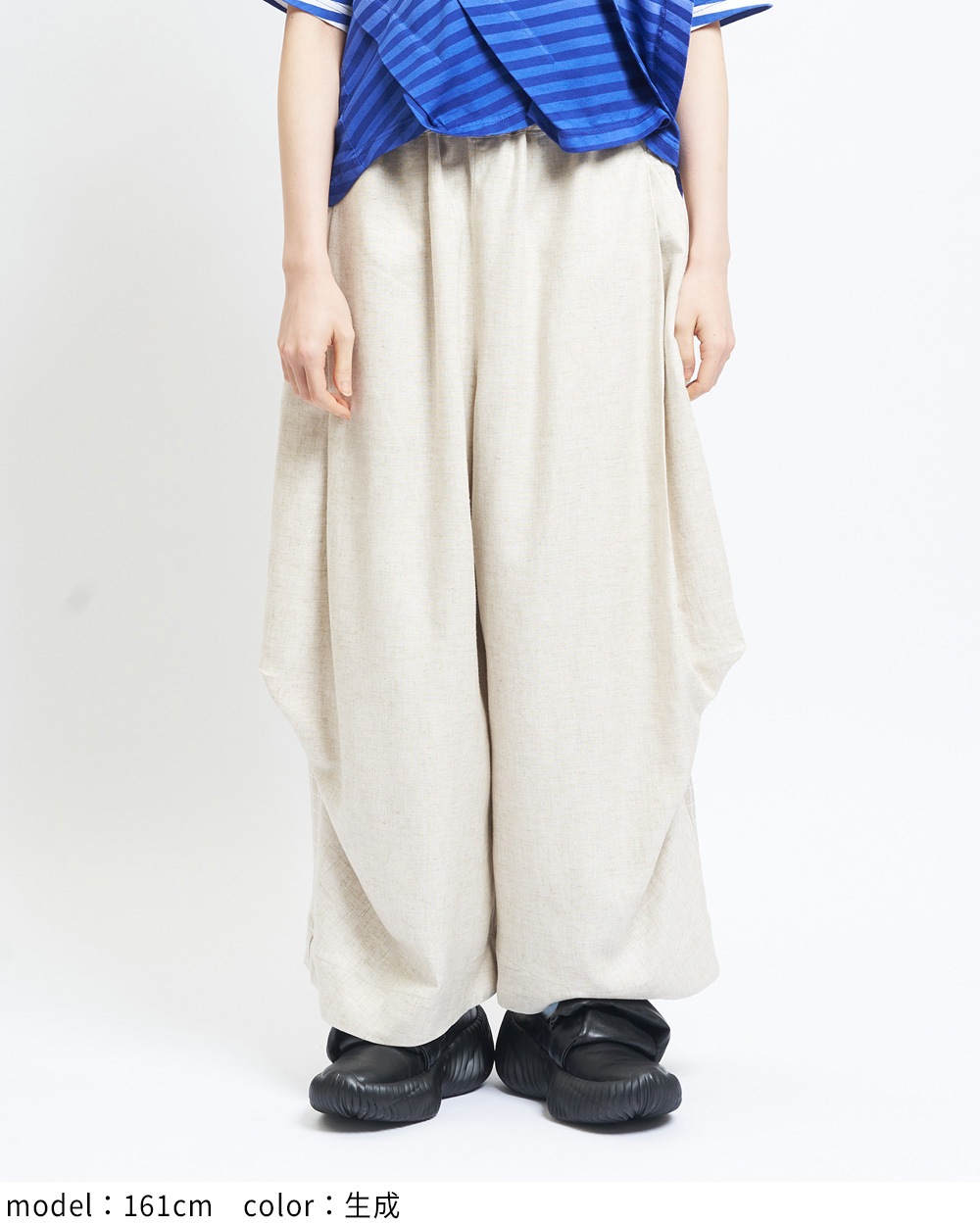 ビッグタックリネンパンツ