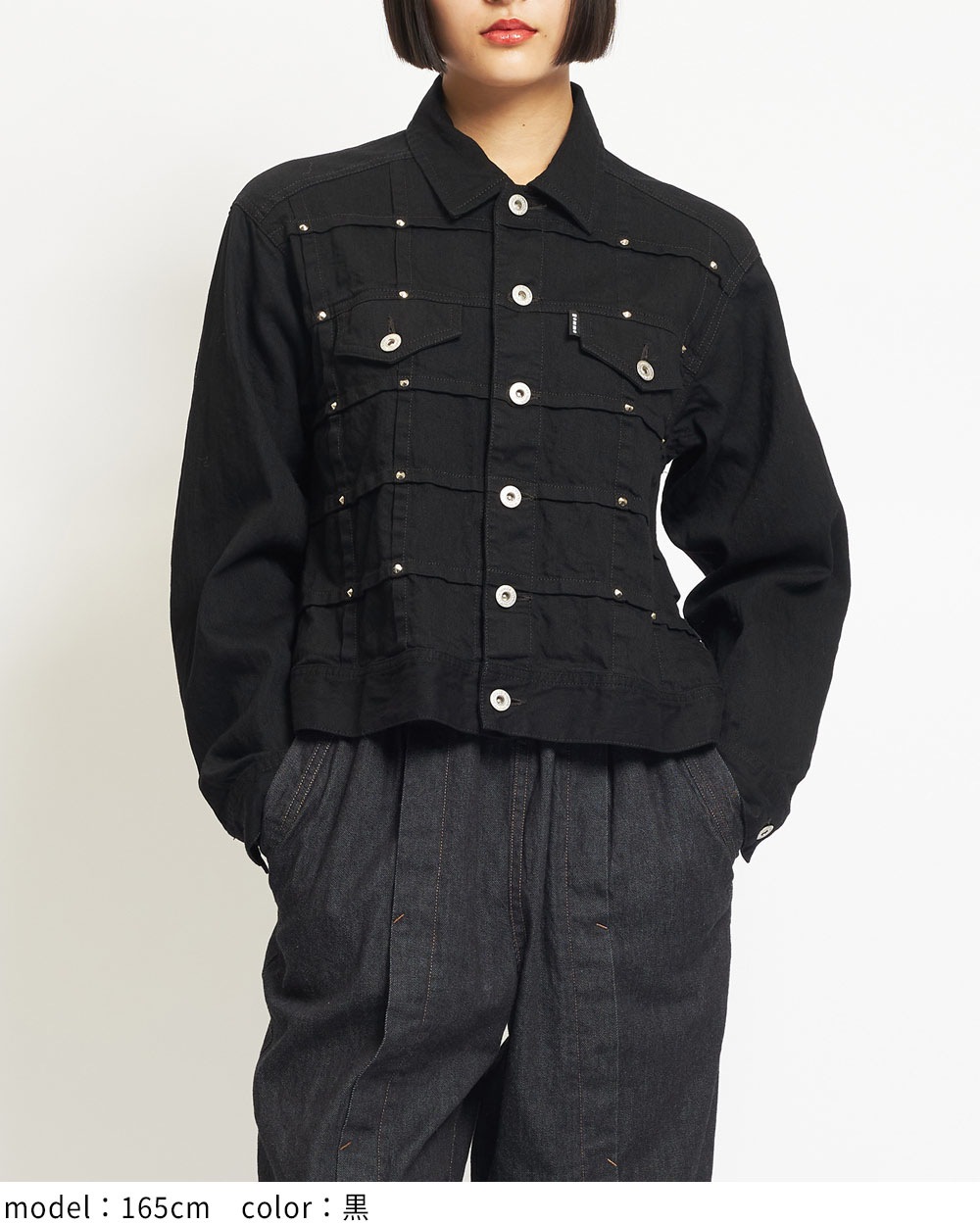 スタッズデニムジャケット