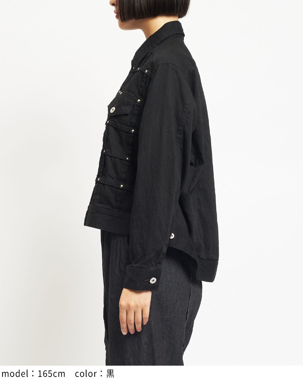 スタッズデニムジャケット