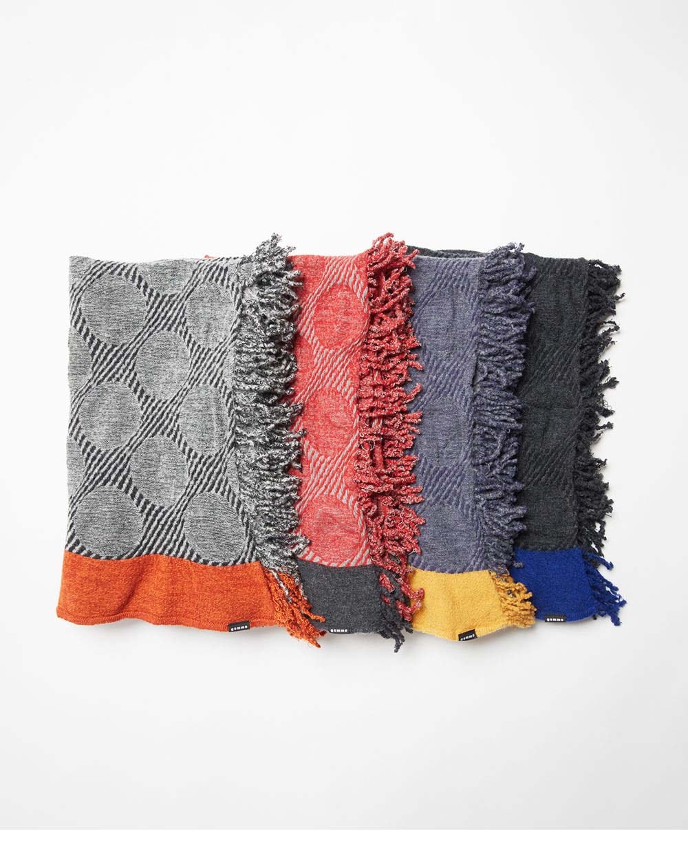 縮絨ドットストール