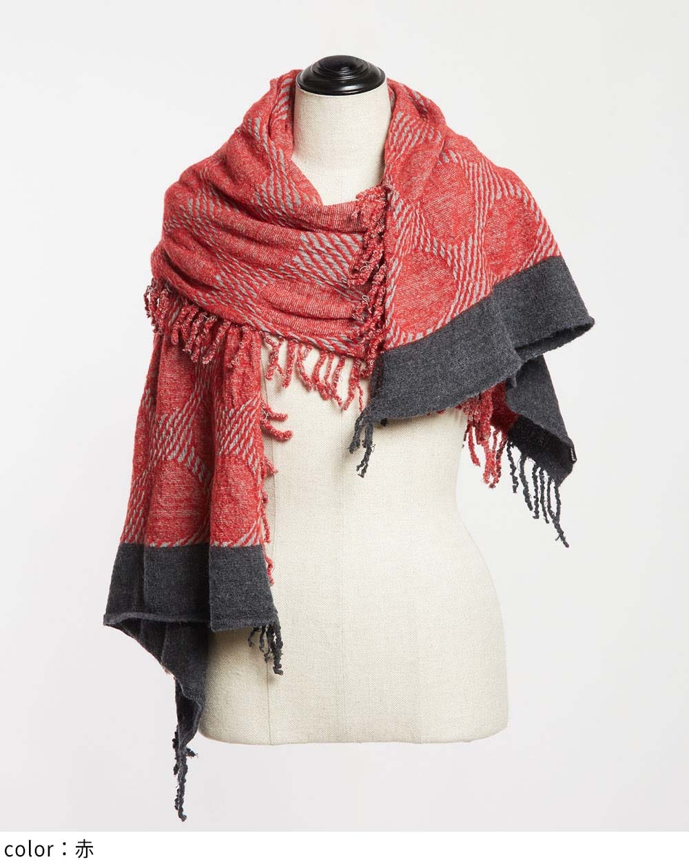 縮絨ドットストール