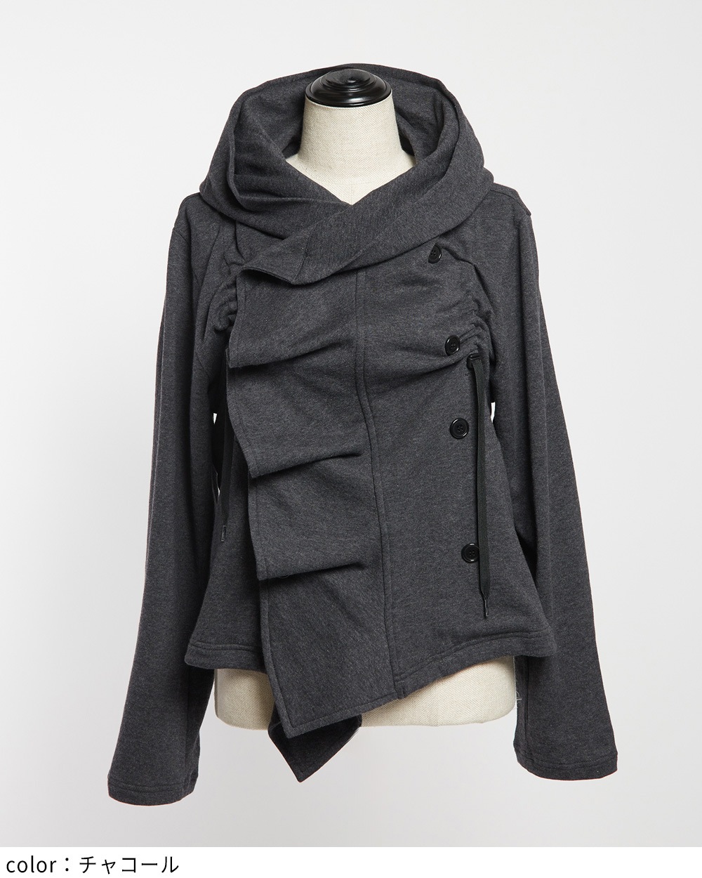 フリルパーカー