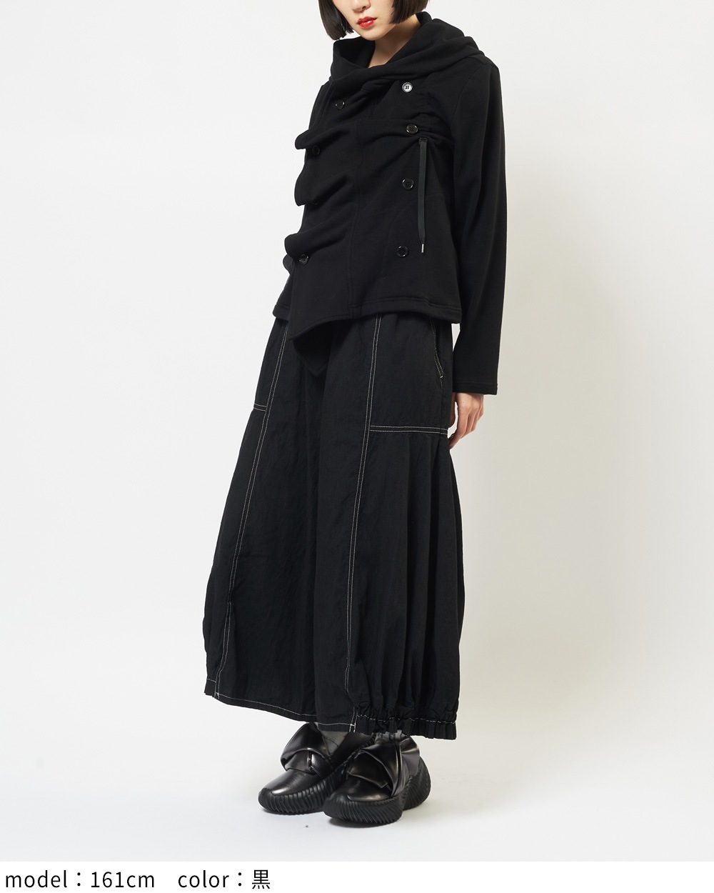 フリルパーカー