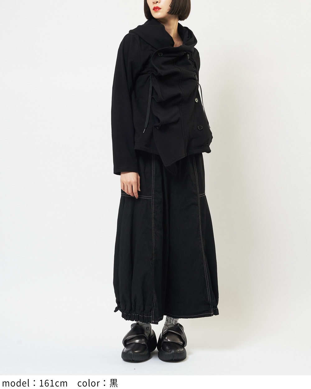 フリルパーカー