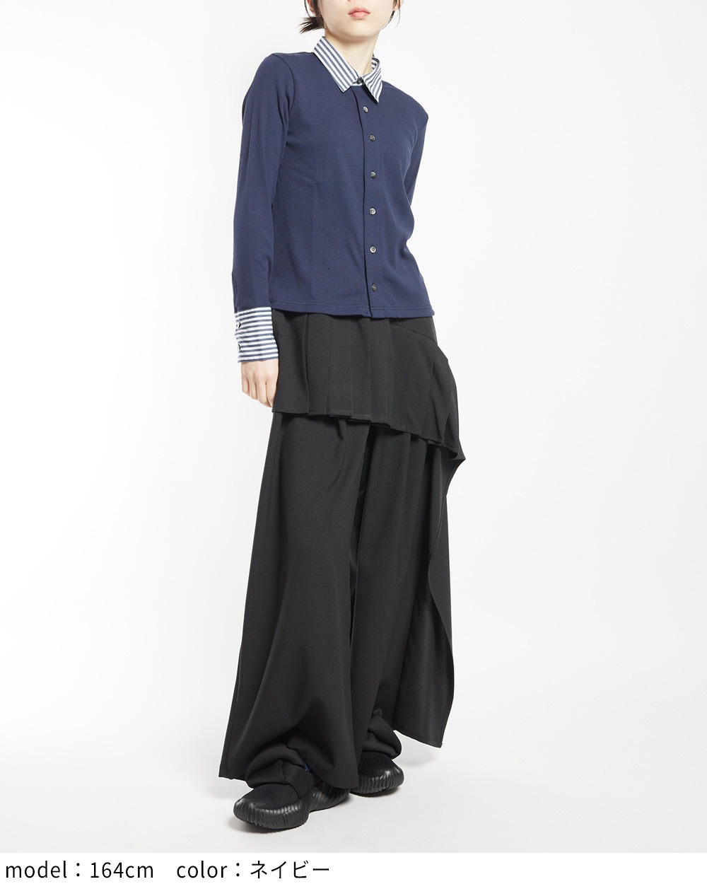 シャツカラーカーディガン