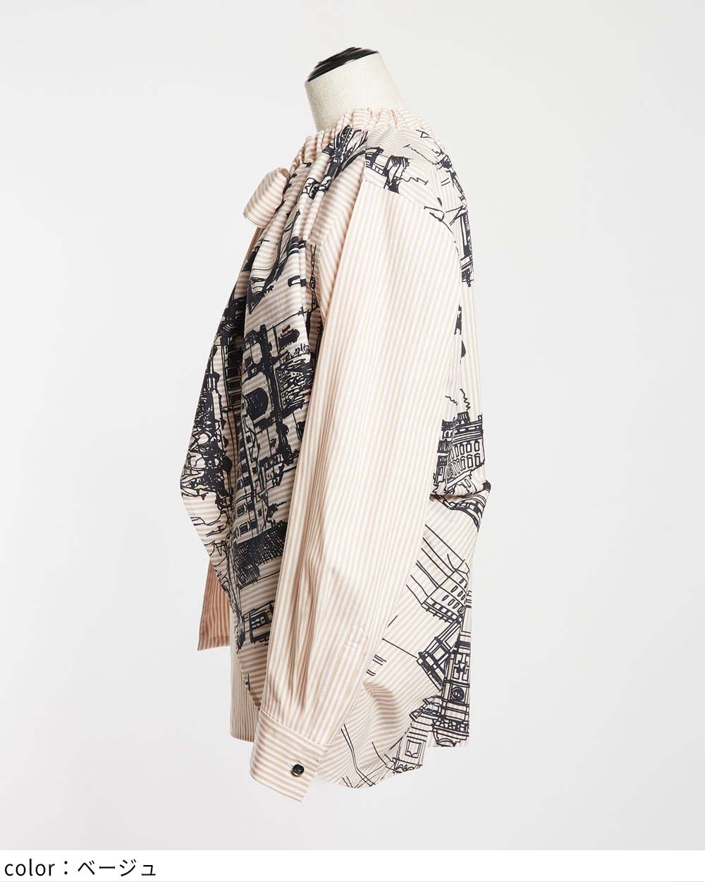 リボンブラウス