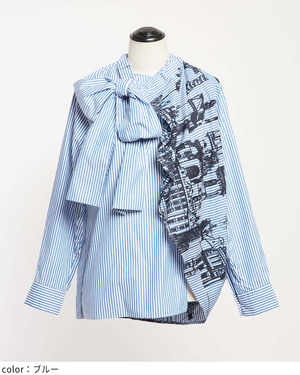 リボンブラウス