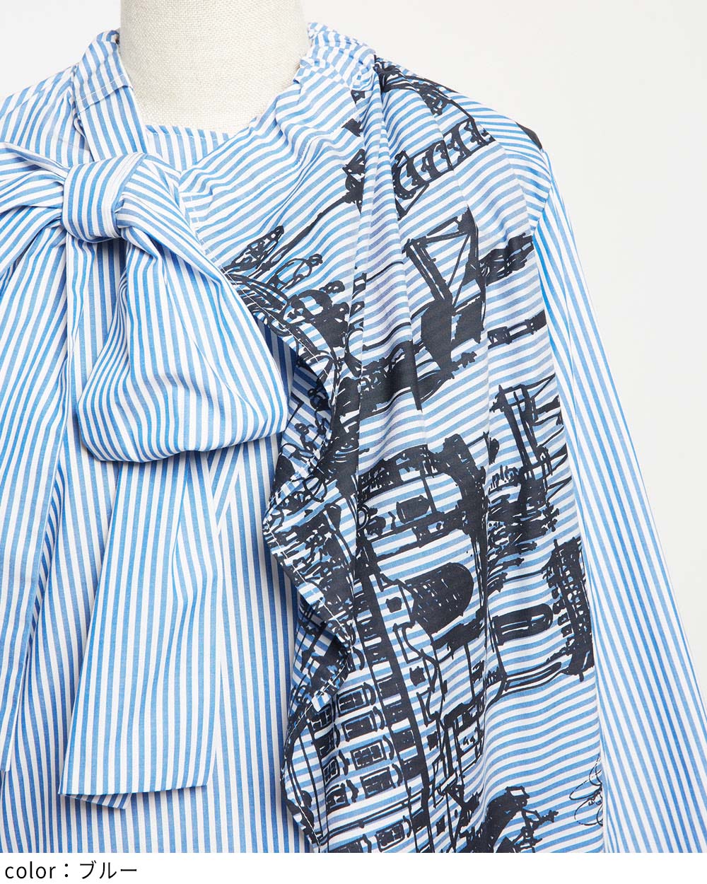 リボンブラウス