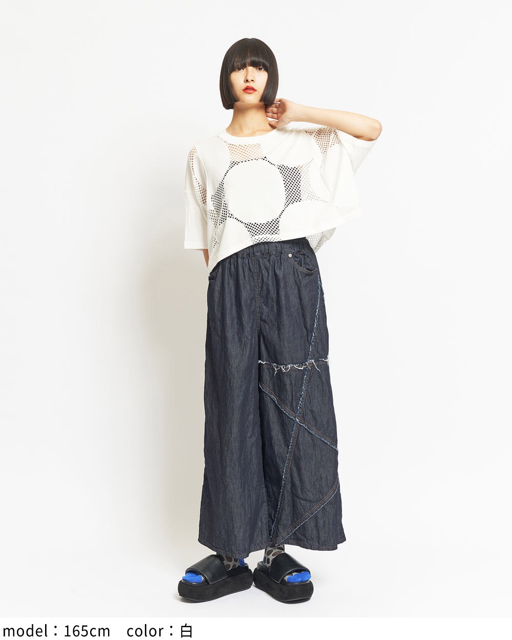 クロップドメッシュＴ