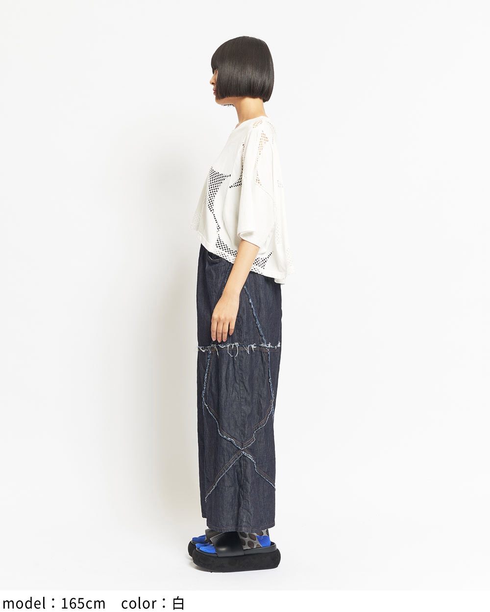 クロップドメッシュＴ