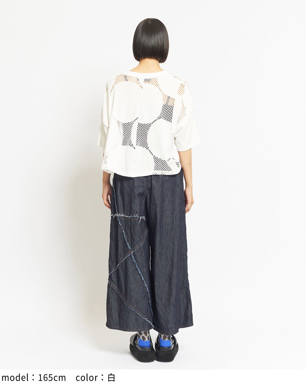 クロップドメッシュＴ