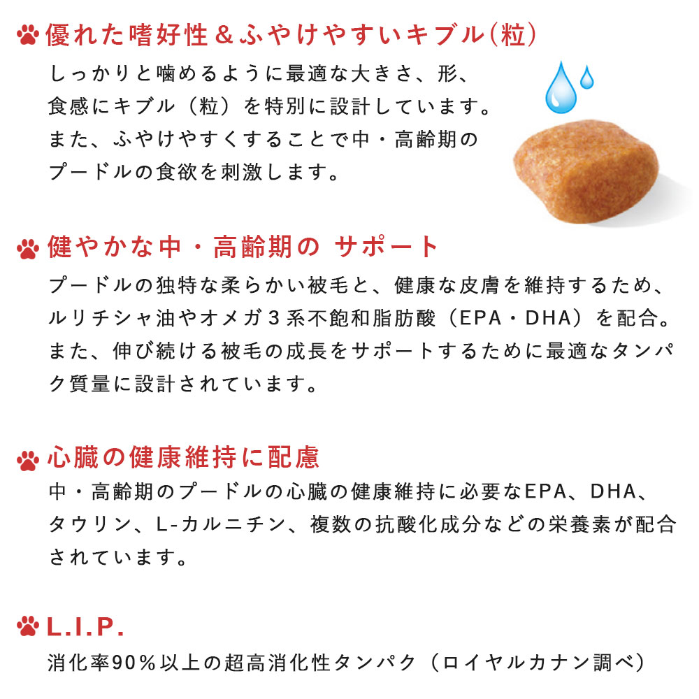 ロイヤルカナン プードル 800g 中高齢犬用～高齢犬用 シニア犬用 小型