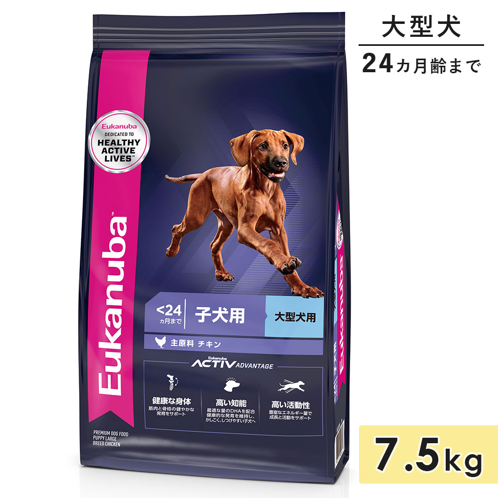 Eukanuba 大型犬　子犬用 ドライフード チキン ユーカヌバ ラージ パピー 7.5kg 子犬用 大型犬用 チキン 生後24カ月