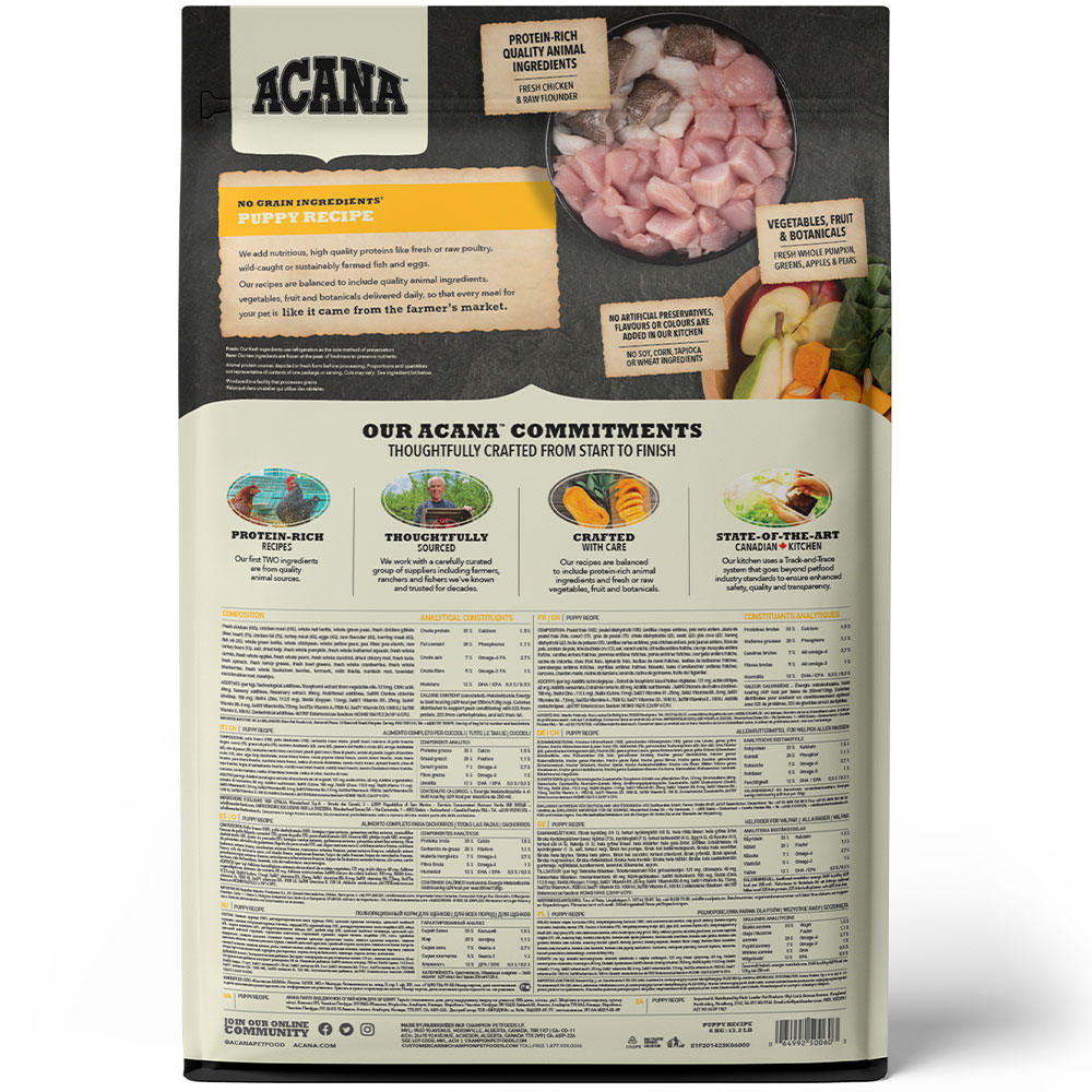 ACANA アカナ パピーレシピ 11.4kg 子犬用 全犬種用 ドッグフード