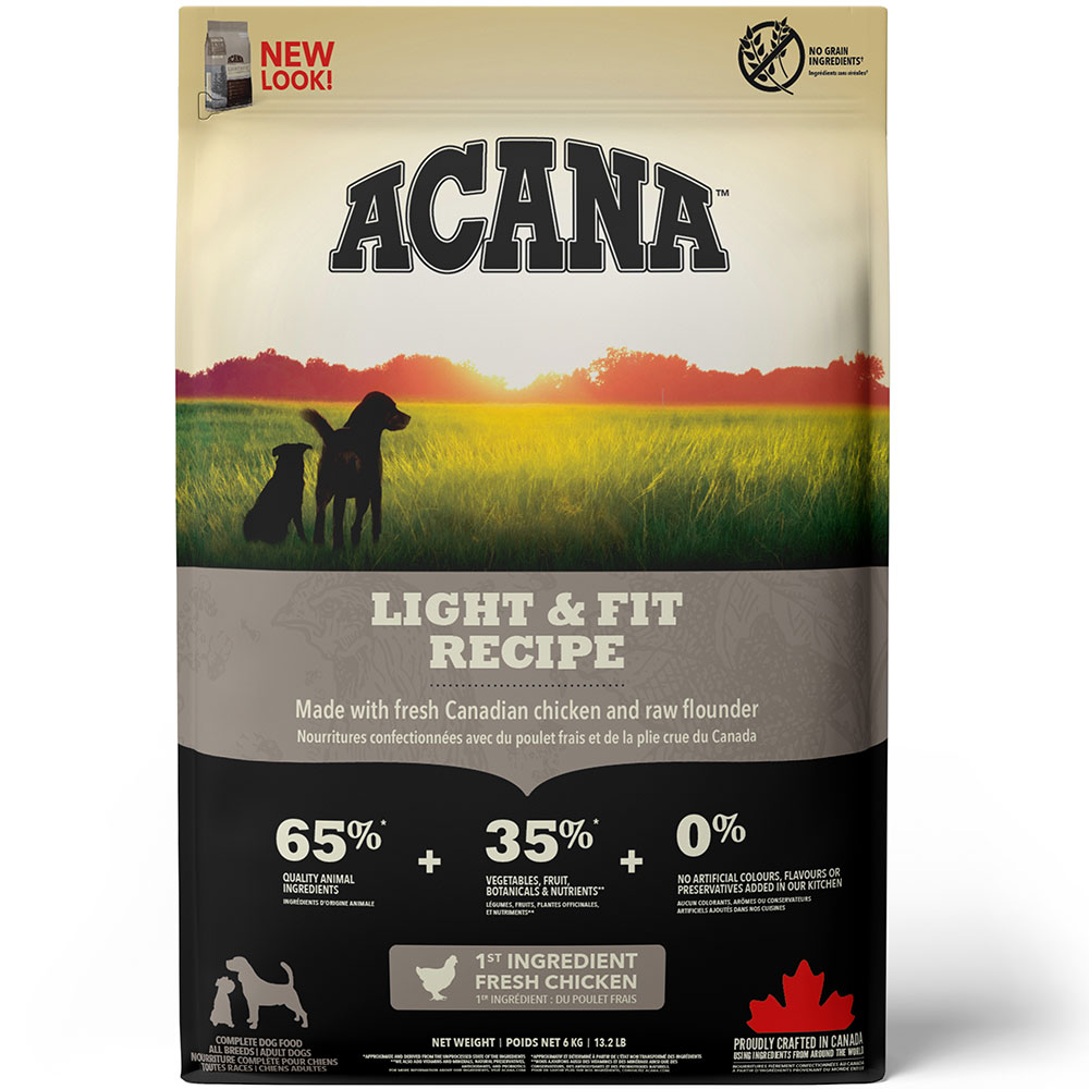 ACANA アカナ ライト&フィットレシピ 11.4kg 成犬用 全犬種用