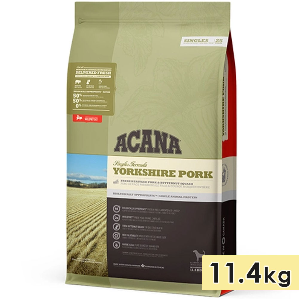 ACANA ������ �衼�����㡼�ݡ��� 11.4kg ������ ������ ���˥����� �Ҹ��� �������� �ɥå��ա��� �ɥ饤�ա��� �����ʥե��ߥ꡼����ѥ� ������