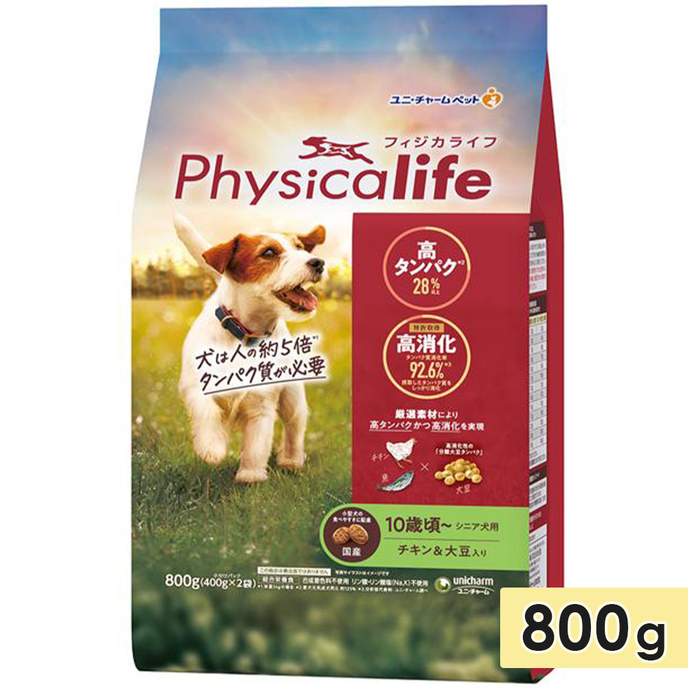 �ե������饤�� ���˥����� ������ ������&��Ʀ���� 800g �������� �ɥå��ա��� �ɥ饤�ա��� ������ Physicalife ��˥��㡼��ڥå� unicharmpet