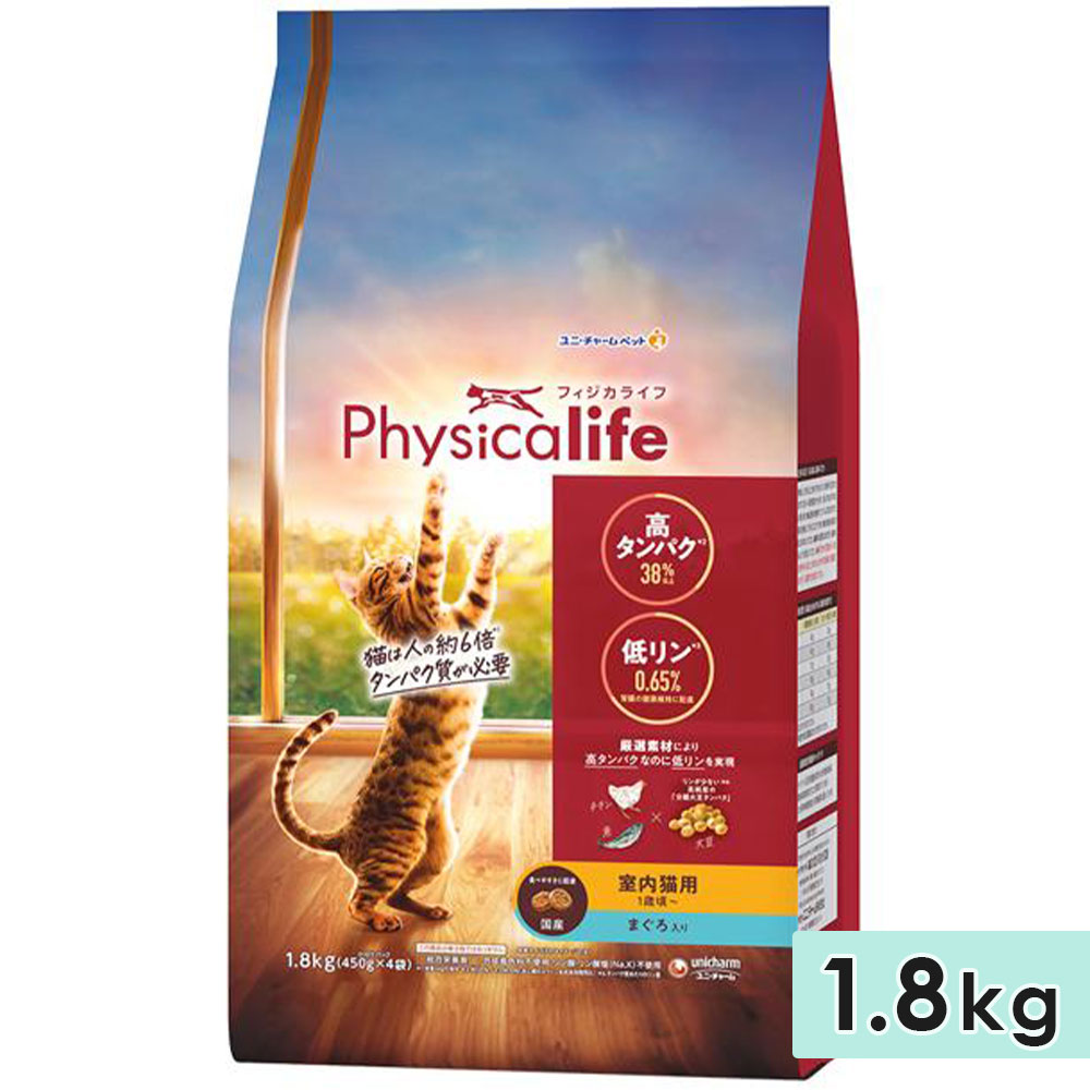 �ե������饤�� ����ǭ�� �ޤ������� 1.8kg ��ǭ���� ����åȥա��� �ɥ饤�ա��� ������ Physicalife ��˥��㡼��ڥå� unicharmpet