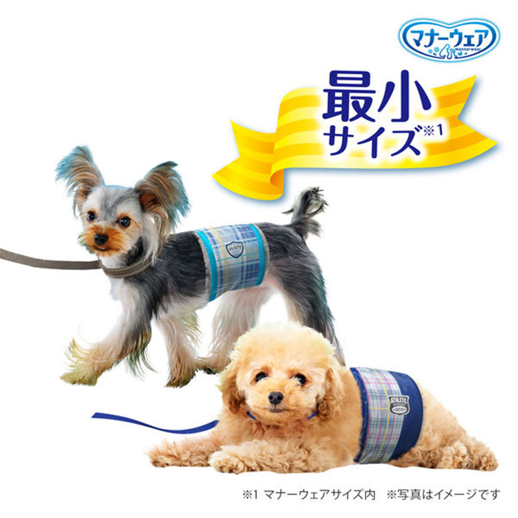 マナーウェア 男の子用 SSSSサイズ 52枚入り 青チェック・紺チェック