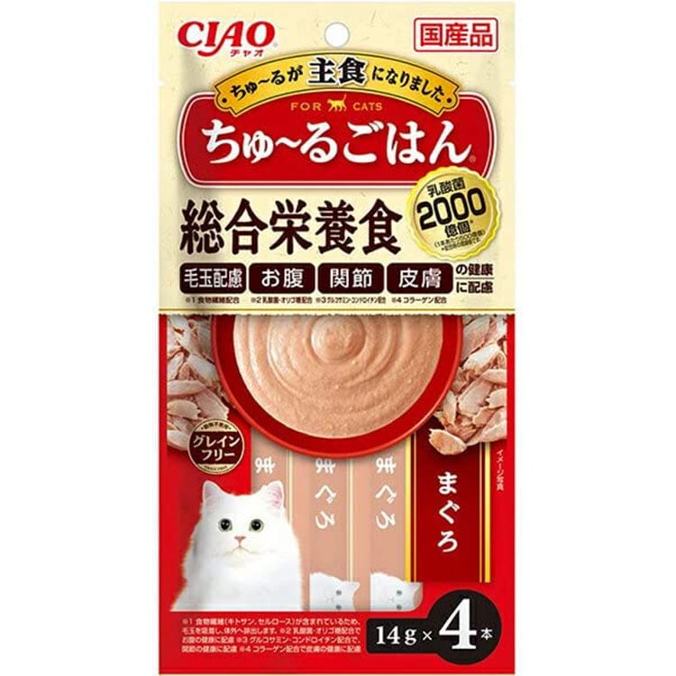 いなば★ちゅ～るごはん★ミャウミャウ★カルカン★まぐろジュレ★猫 チャオ ちゅ～るごはん CIAO ちゅーるごはん まぐろ 4本入り 猫