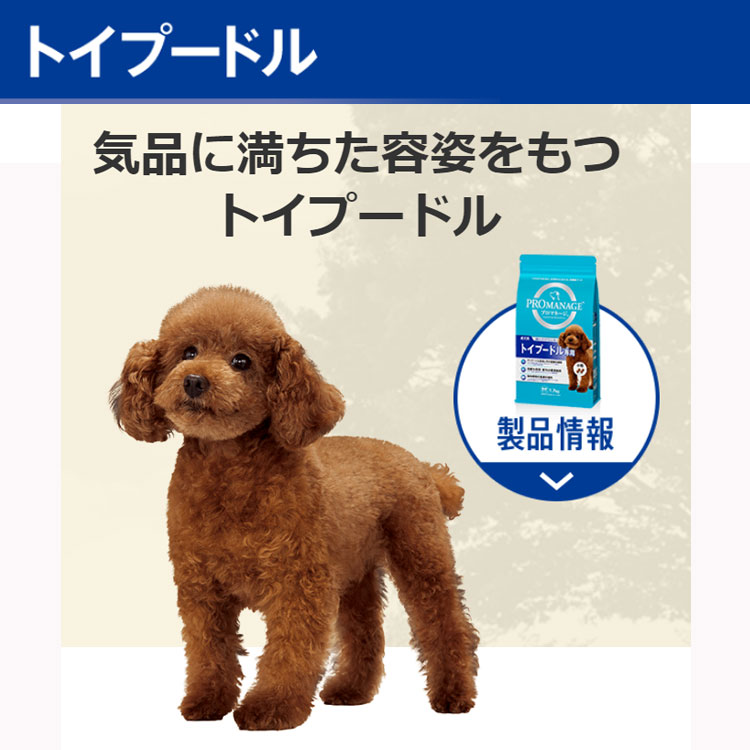 プロマネージ プードル専用 1.7kg 成犬用 小粒 ドッグフード
