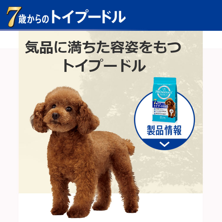 プロマネージ プードル専用 7歳から 1.7kg 高齢犬用 シニア犬用 小粒