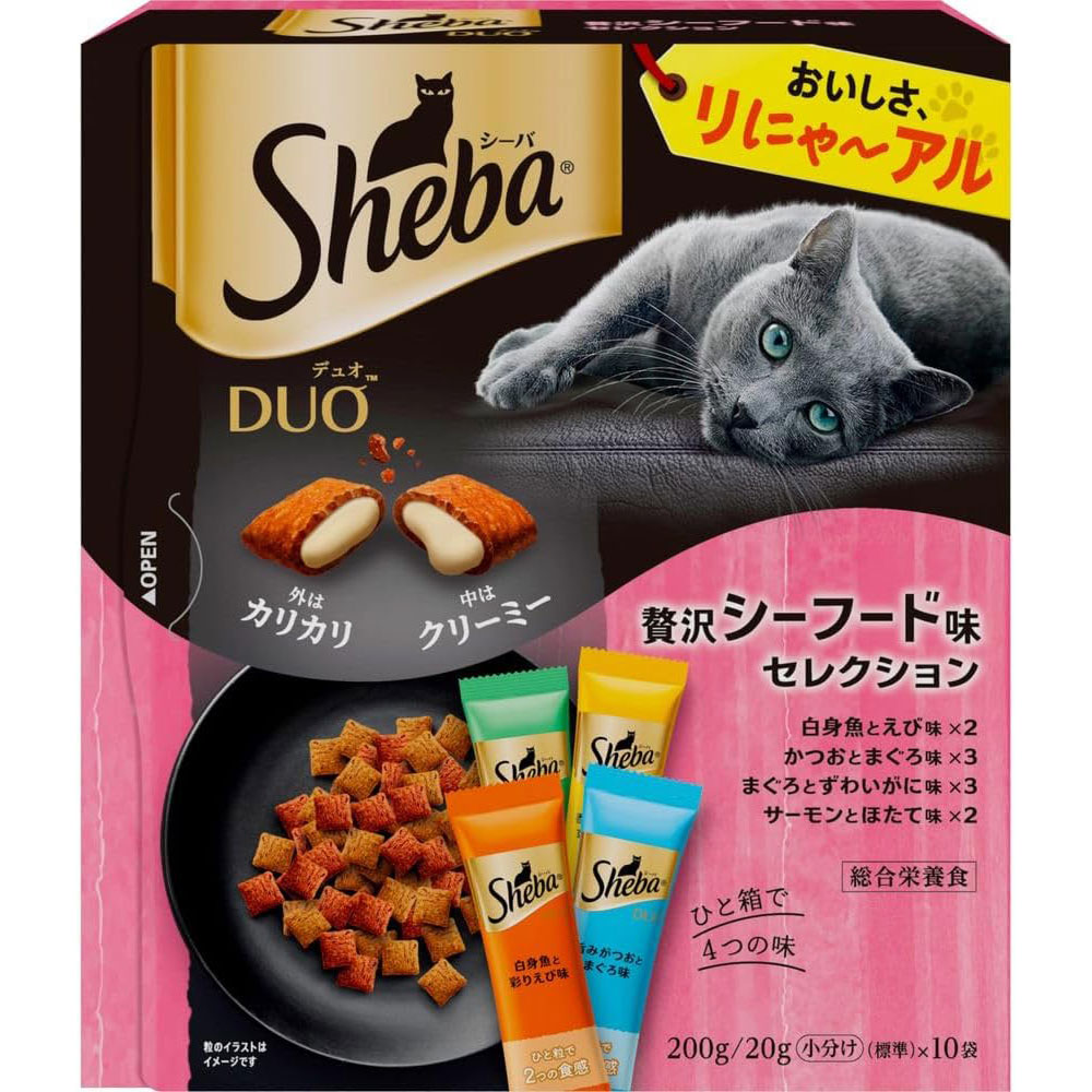 シーバ デュオ キャットフード 贅沢シーフード味セレクション (２ケース) キャットフード シーバ デュオ 贅沢シーフード味セレクション