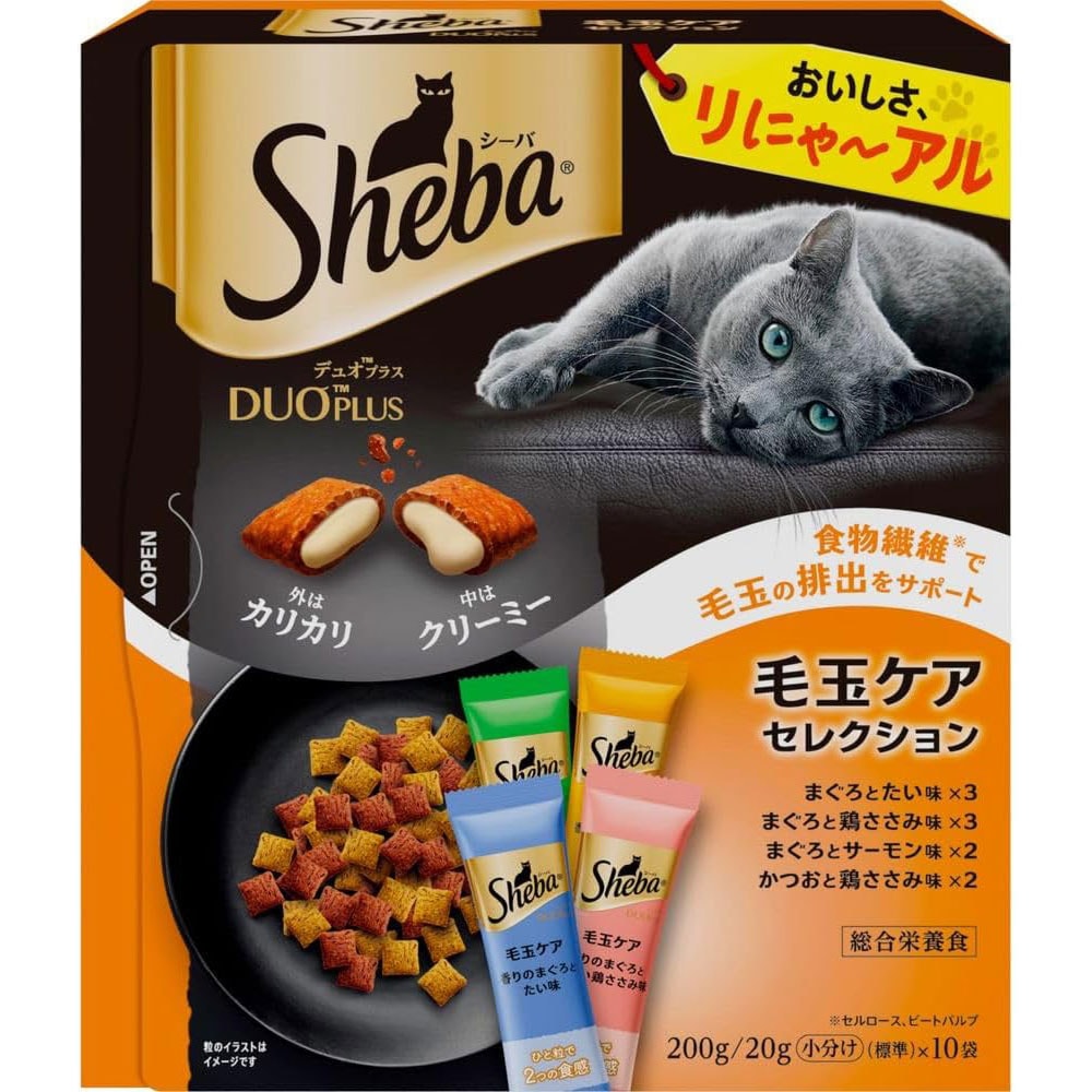 シーバデュオプラス 毛玉ケア 200g 成猫用 キャットフード
