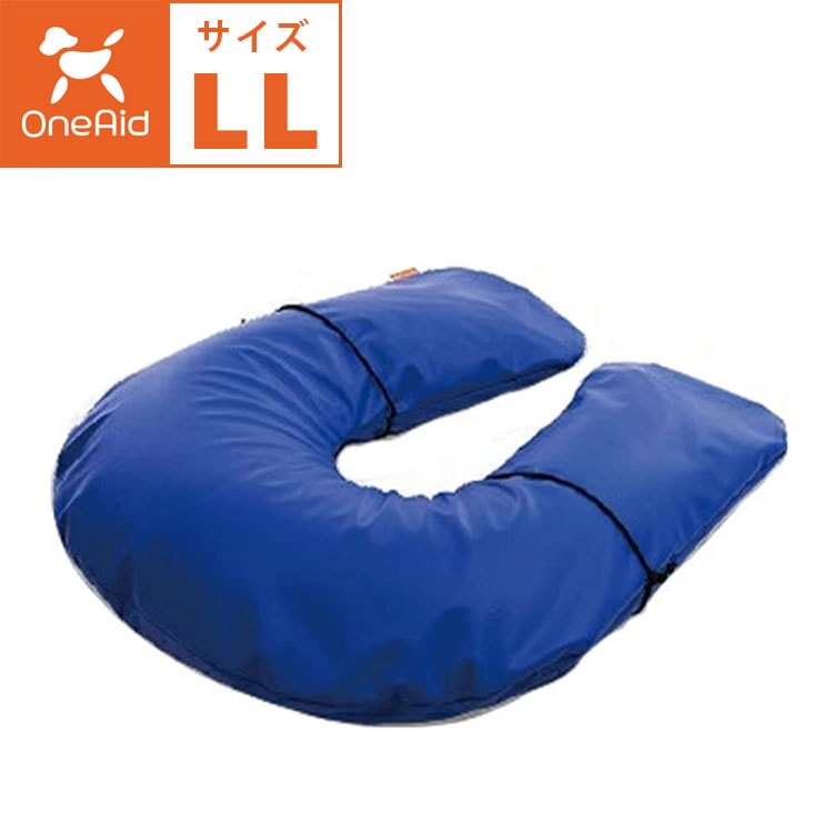 OneAid ペット用介護クッションシニア犬専用クッション Lサイズ OneAid 介護クッション U型 LLサイズ 大型犬用 首回り40～45cm