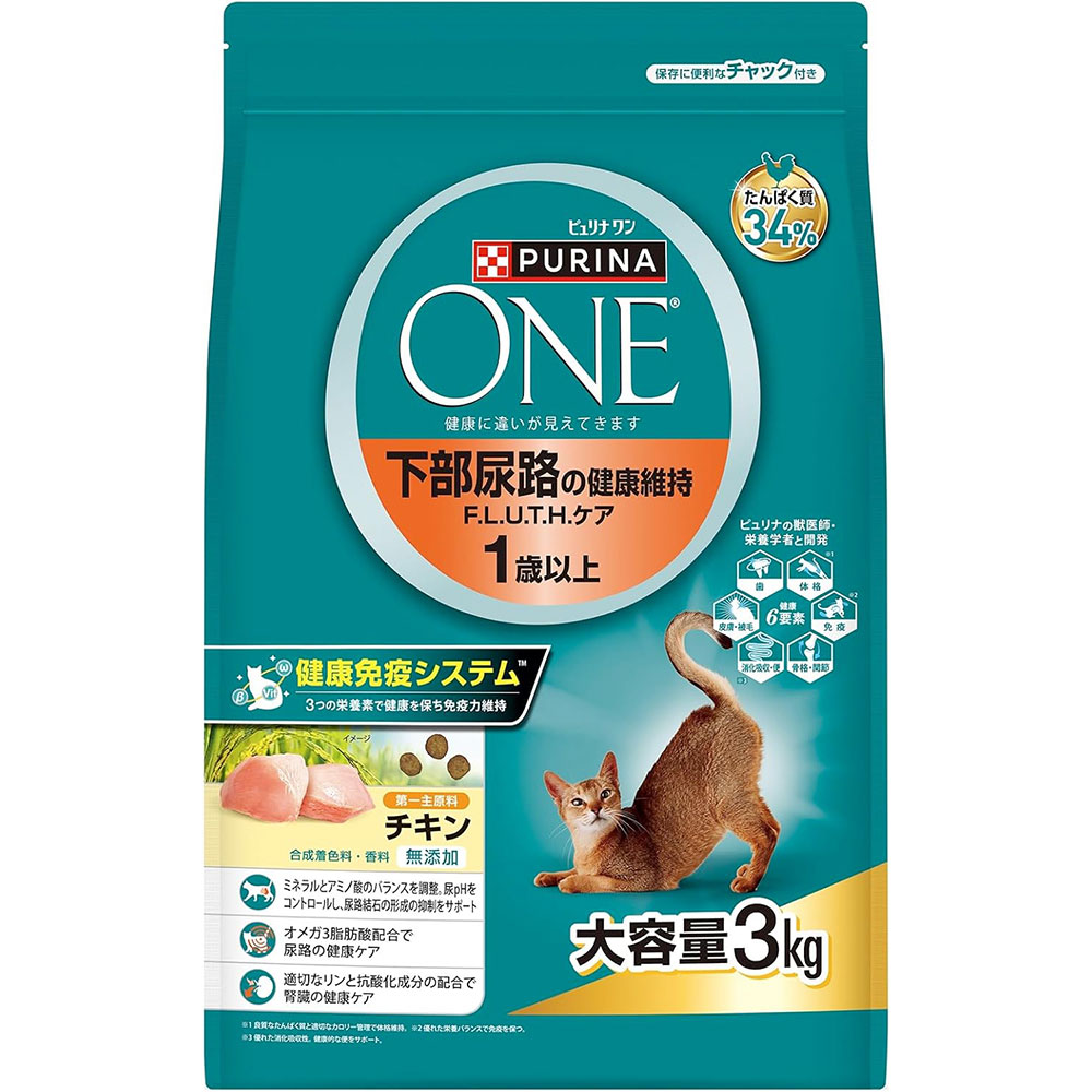ԥʥ󥭥å Ǣϩη򹯰ݻ F.L.U.T.H.  3kg ǭ åȥա ɥ饤ա ܿ PURINA ONE ԥʥڥåȥ ͥ