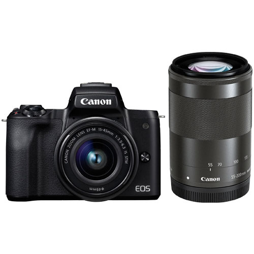 Canon ミラーレス一眼カメラ　EOSKISSMBK-WZK EOSKISSMBK-WZK ◇ キャノン EOS Kiss M ダブルズームキット ブラック