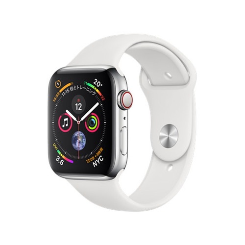 MTX02J/A [ステンレススチールケース/ホワイトスポーツバンド] Apple 