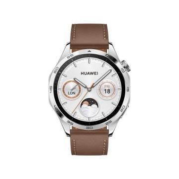 【美品】HUAWEI WATCH GT 4 ブラウン レザー 46mm 本体 HUAWEI WATCH GT 4 46mm [ブラウン] HUAWEI スマートウォッチ