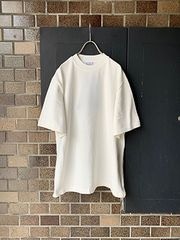 Yonetomi NEW BASICLIGHT WAVE COTTON KNIT TEEWHITE