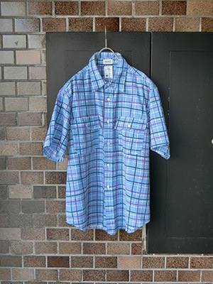 WASEWNAUGHTY SHIRTBLUE CHECK