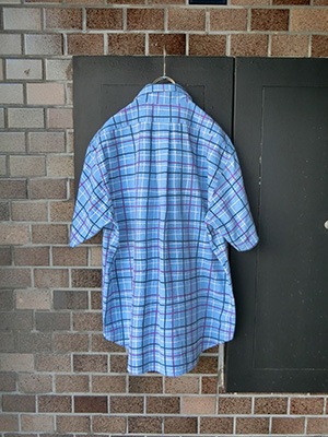 WASEWNAUGHTY SHIRTBLUE CHECK