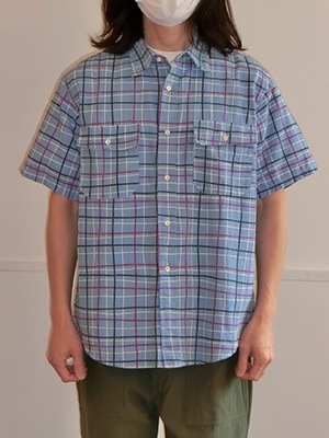 WASEWNAUGHTY SHIRTBLUE CHECK