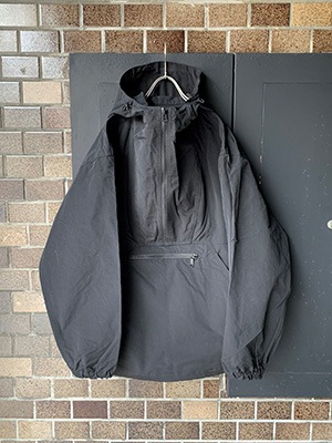 BETTERCOTTON NYLON GROSGRAIN ANORAKBLACK