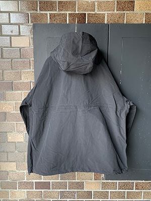BETTERCOTTON NYLON GROSGRAIN ANORAKBLACK