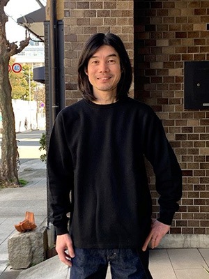 WASEWROUGH CREW SWEATBLACK