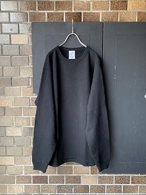 WASEWROUGH CREW SWEATBLACK