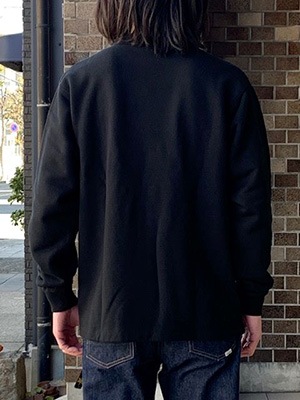 WASEWROUGH CREW SWEATBLACK