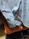 WASEWWORKAHOLIC CHAMBRAY SHIRTINDIGO/WHITE