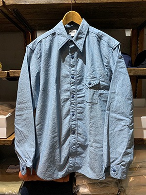 WASEWWORKAHOLIC CHAMBRAY SHIRTINDIGO/BLUE