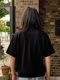 Yonetomi NEW BASICLIGHT WAVE COTTON KNIT POLOBLACK