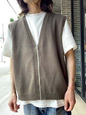 Yonetomi NEW BASICLIGHT WAVE COTTON KNIT TEEWHITE